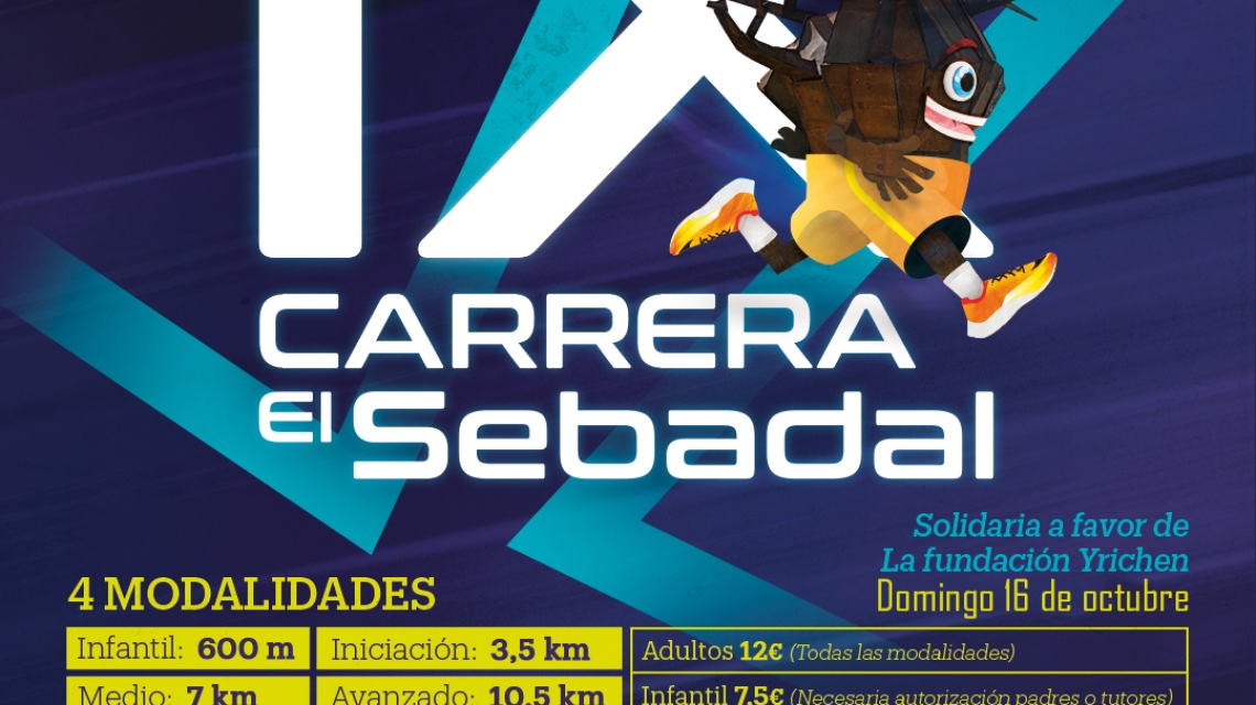 El próximo domingo 16 de octubre se retoma la salida de la IX Carrera El Sebadal